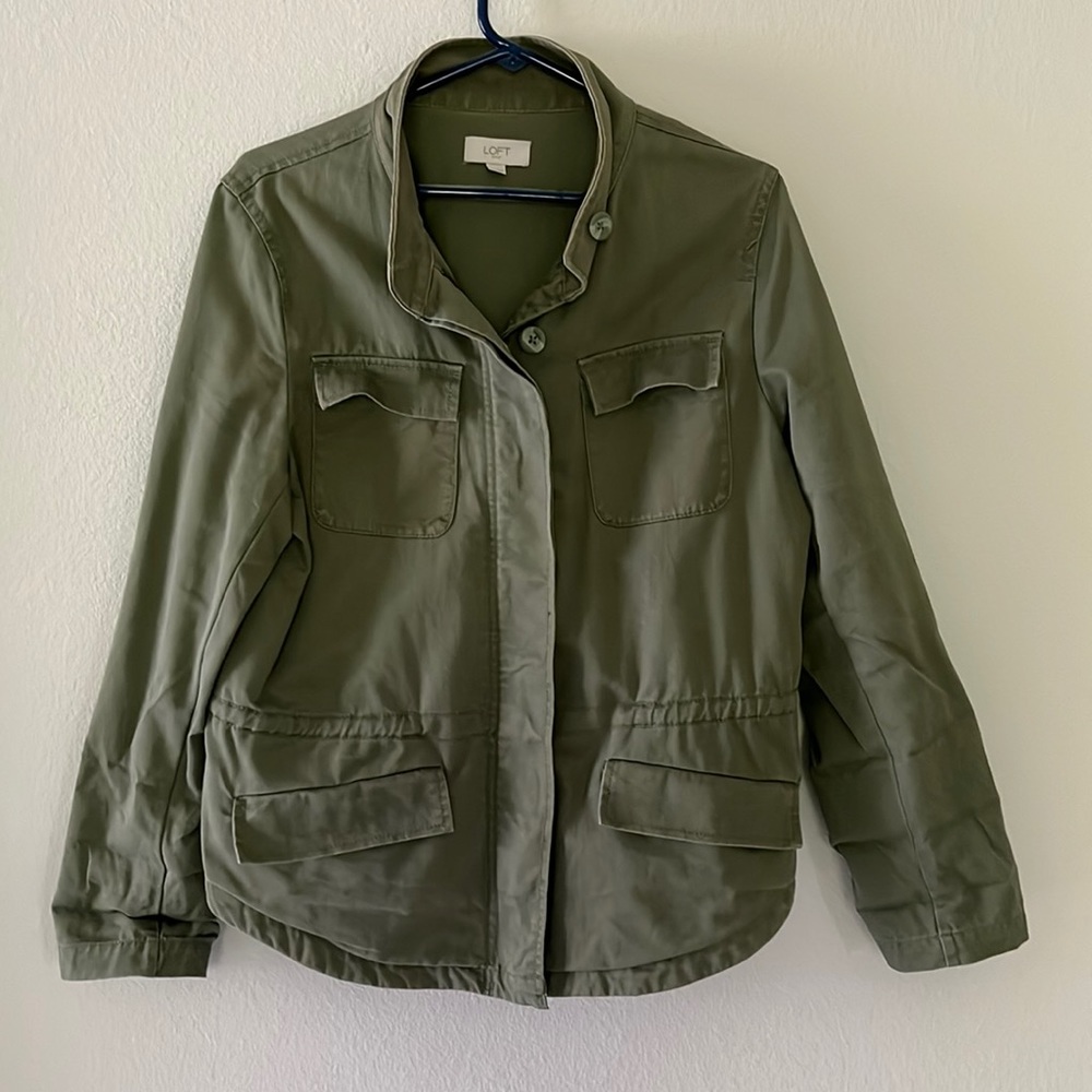Army Green Loft Outlet Utility Jacket, size L